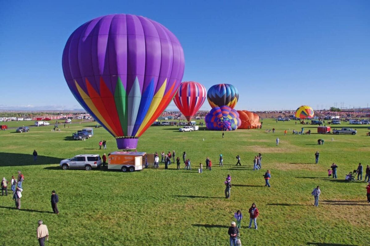Hot air balloons at Albuquerque, NM