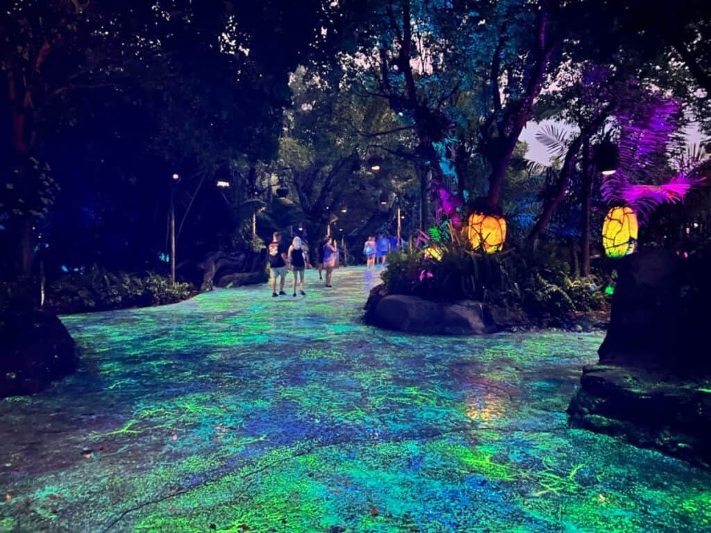 Pandora at night