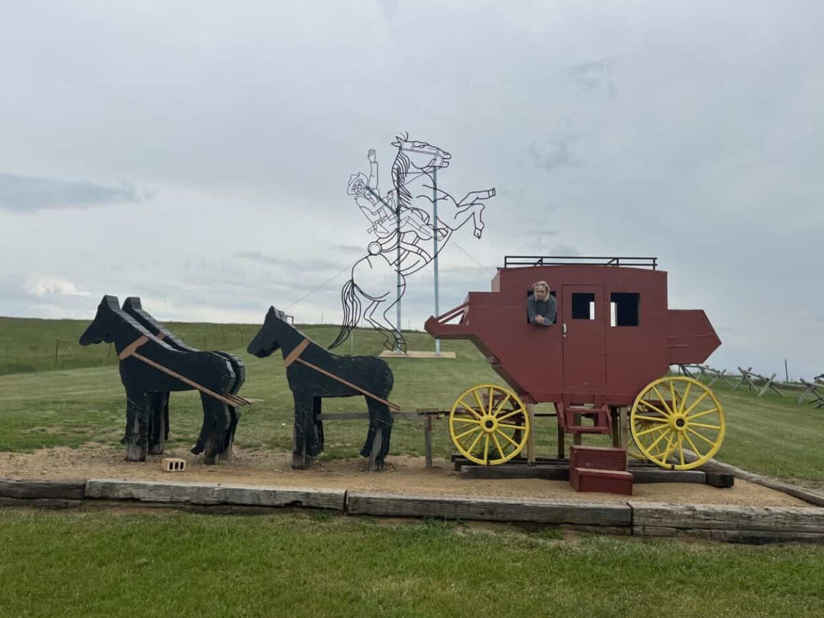 Teddy Rides Again roadside attraction on the Enchanted Highway, ND