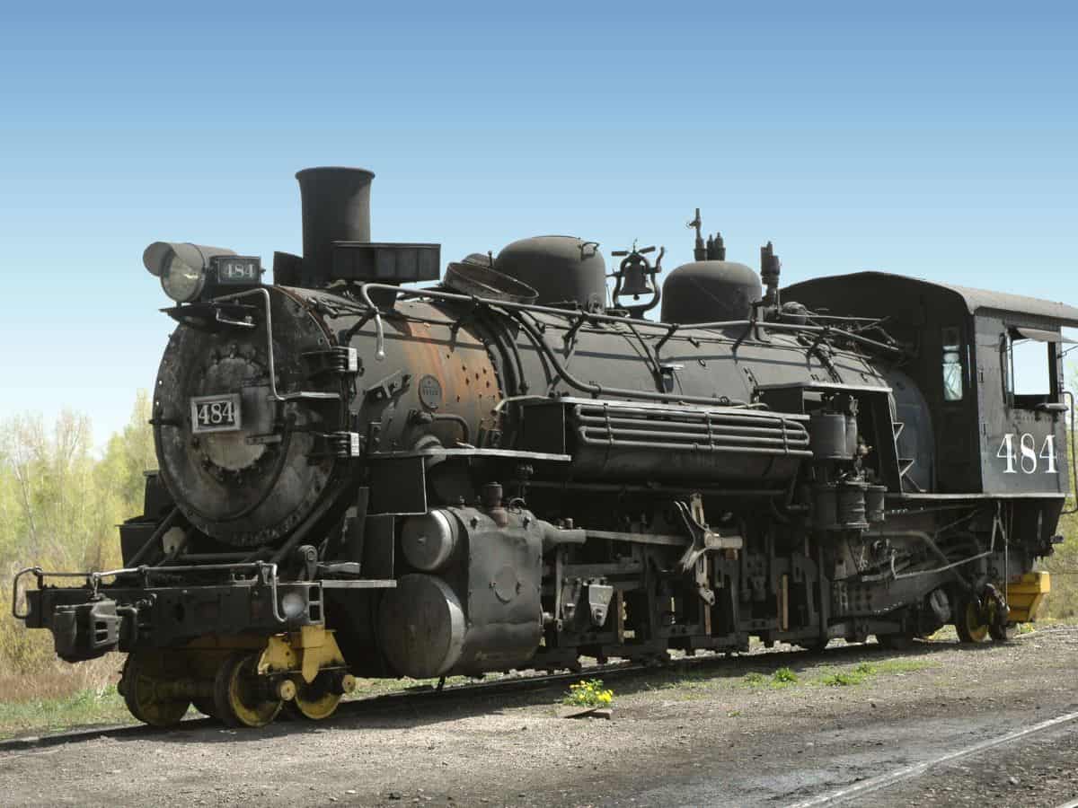Antique steam engine
