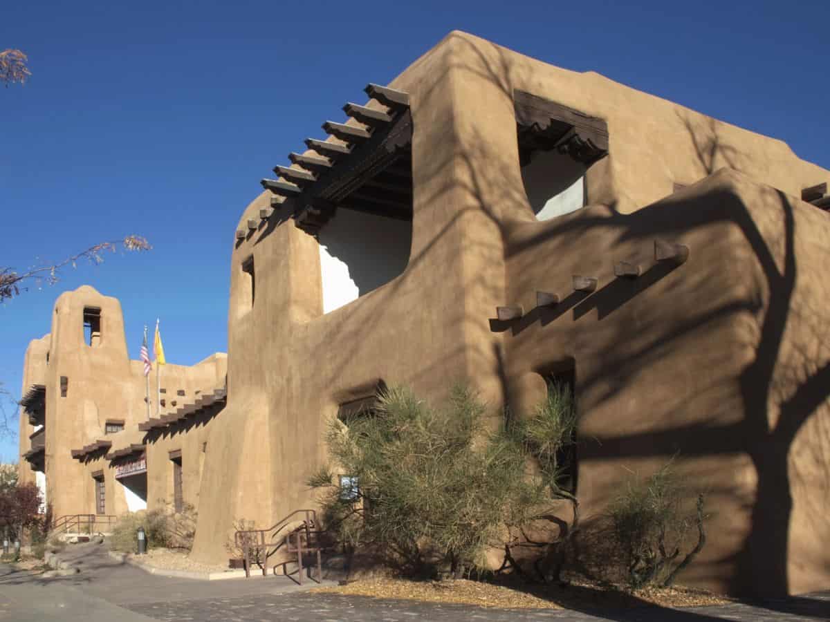 An adobe building in New Mexico