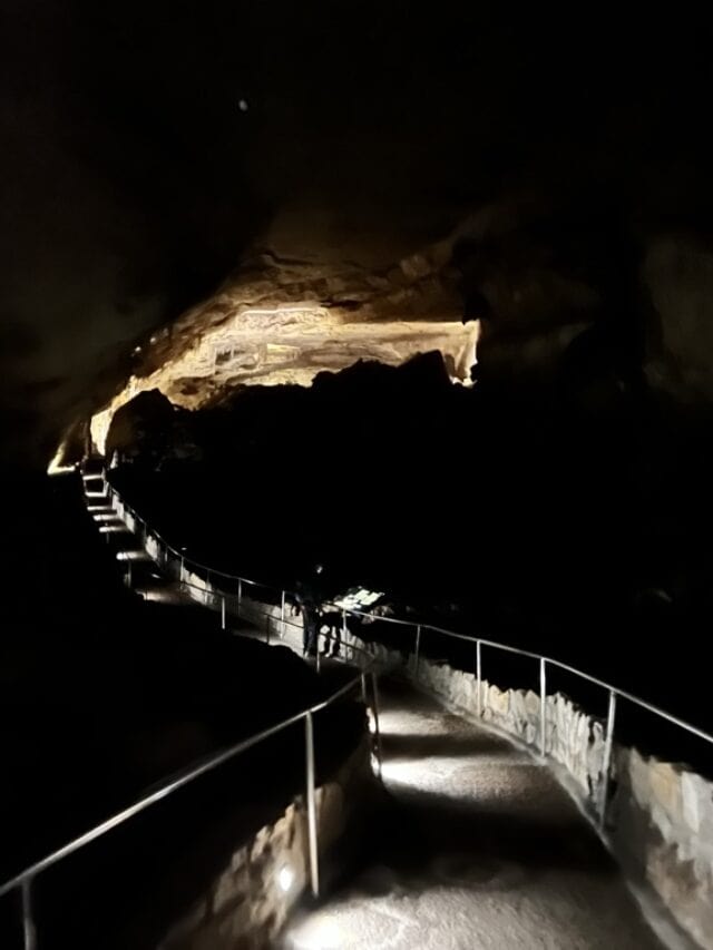 Entering Carlsbad Caverns national Park