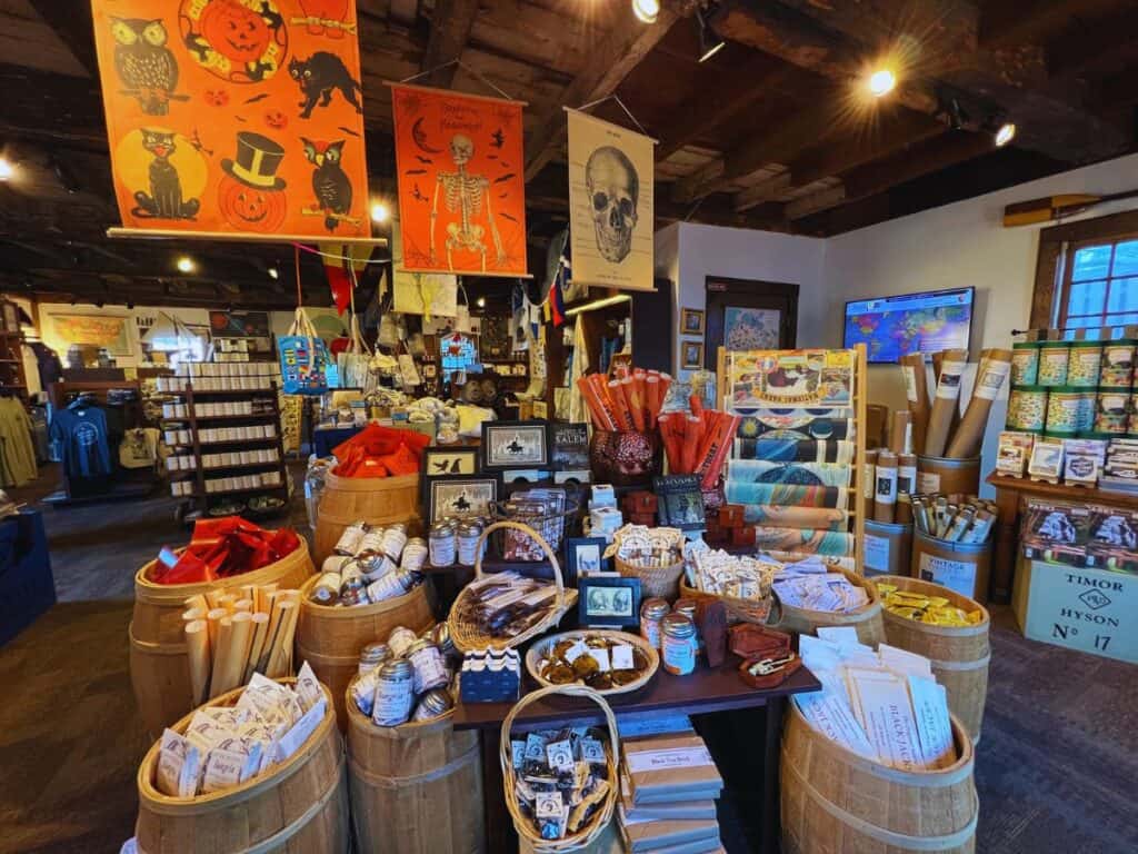 The Waite & Peirce Park Store sells witch and maritime merchandise